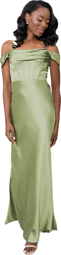London Convertible Satin Dress | Made To Order - Image 112