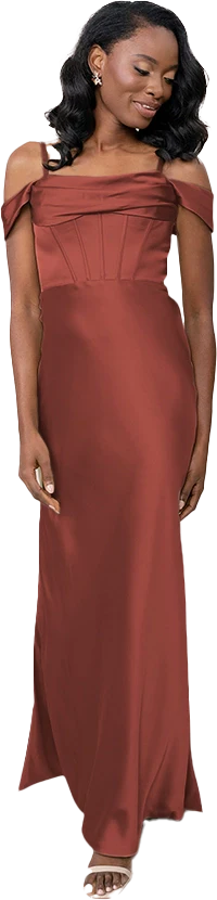 London Convertible Satin Dress | Made To Order - Image 17