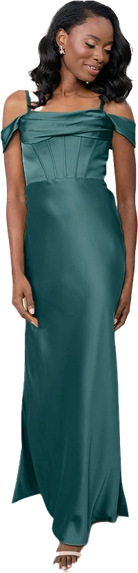 London Convertible Satin Dress | Made To Order - Image 18