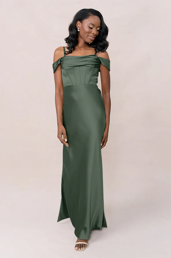 London Convertible Satin Dress | Made To Order - Image 65