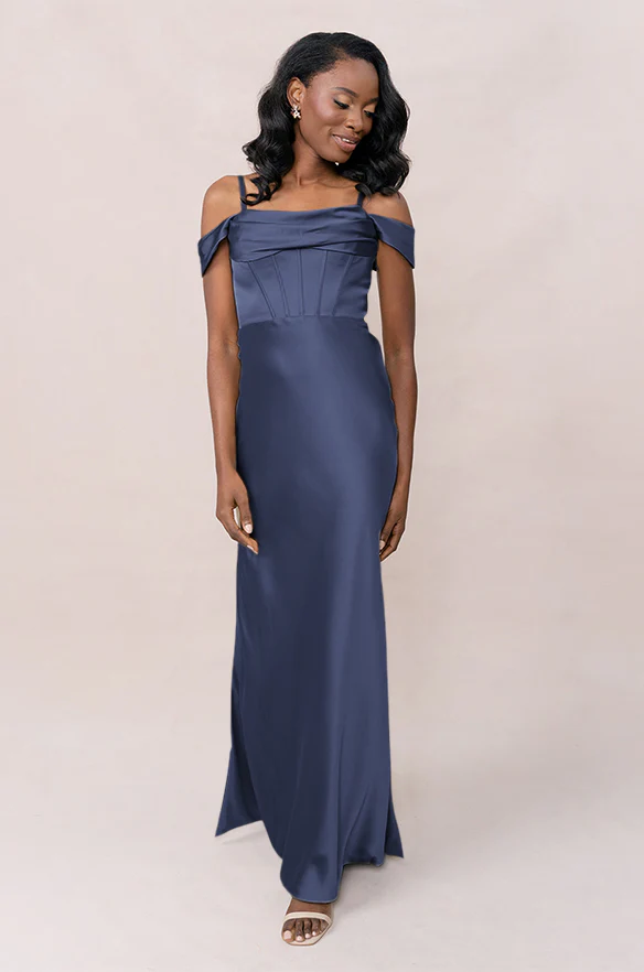 London Convertible Satin Dress | Made To Order - Image 77