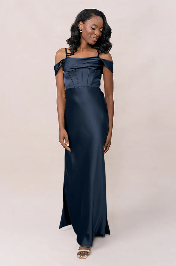 London Convertible Satin Dress | Made To Order - Image 89
