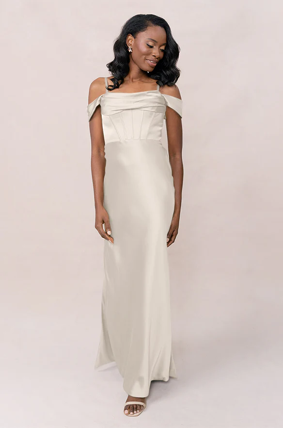 London Convertible Satin Dress | Made To Order - Image 96
