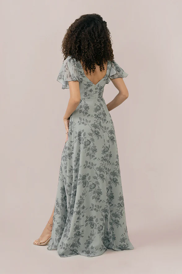 Madeline Convertible Chiffon Floral Print Dress | Made To Order - Image 20
