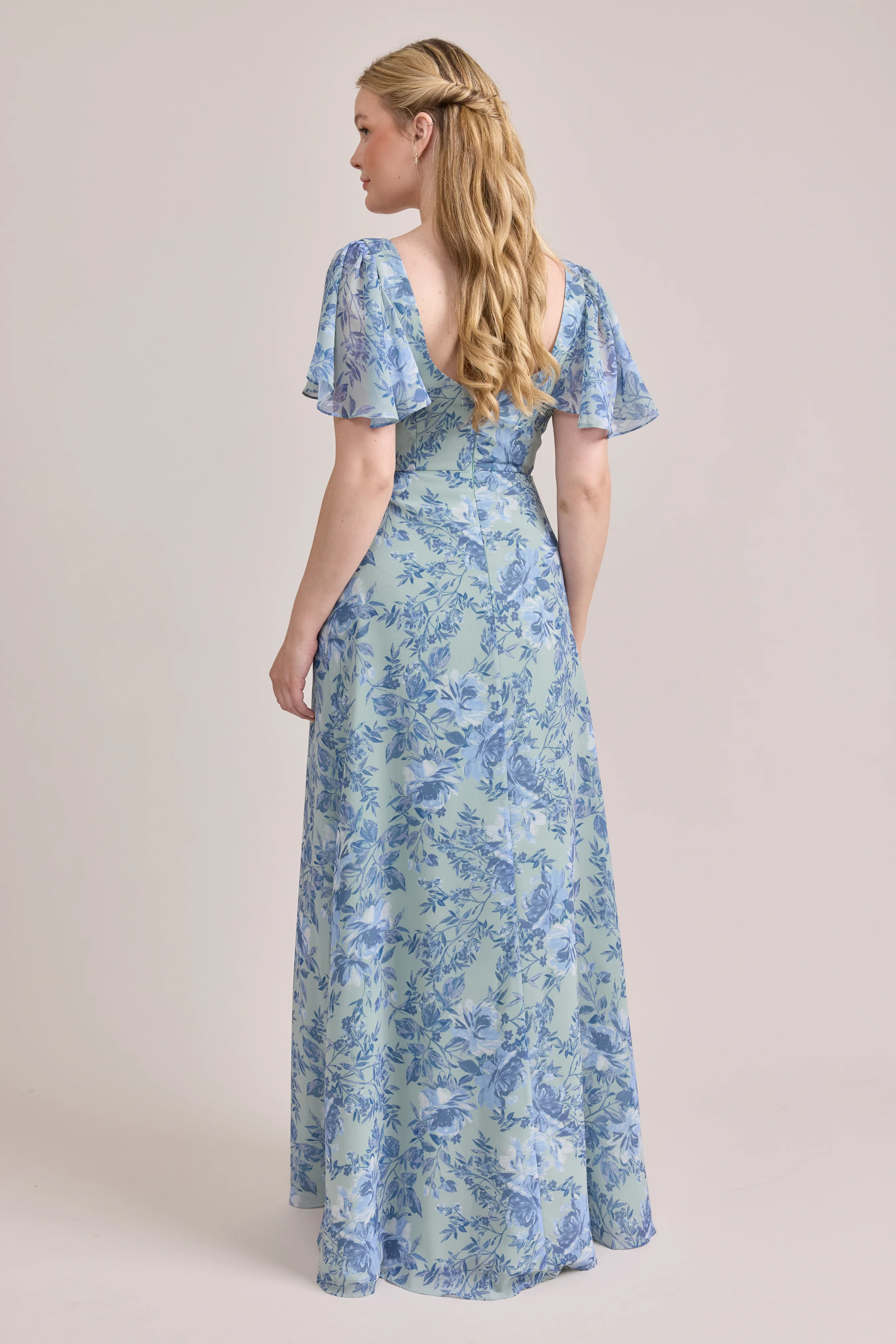 Madeline Convertible Chiffon Floral Print Dress | Made To Order - Image 49