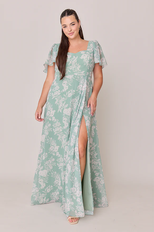 Madeline Convertible Chiffon Floral Print Dress | Made To Order - Image 6