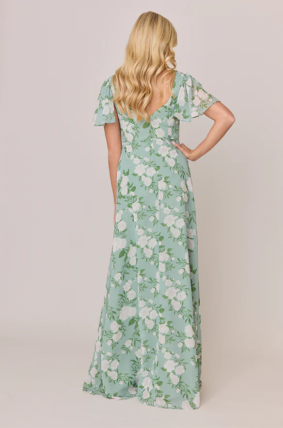 Madeline Convertible Chiffon Floral Print Dress | Made To Order - Image 8