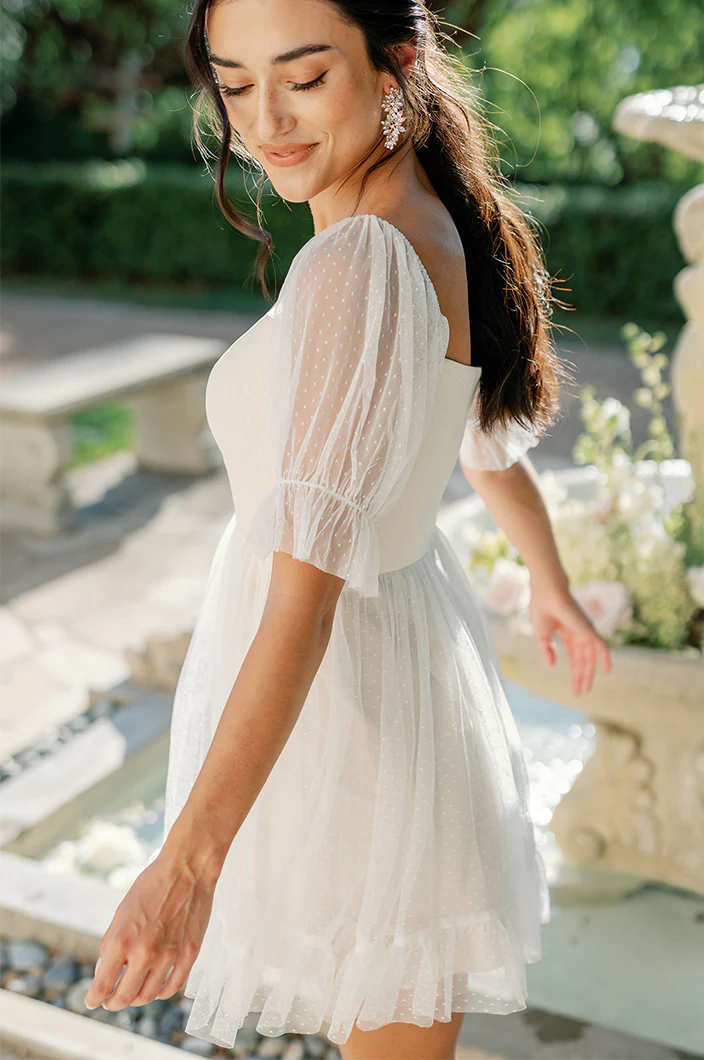 Maeve Dot Tulle Mini Dress | Ready To Ship - Image 6
