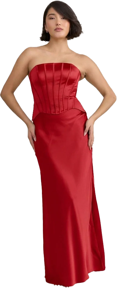 Marina Satin Dress | Made To Order - Image 152
