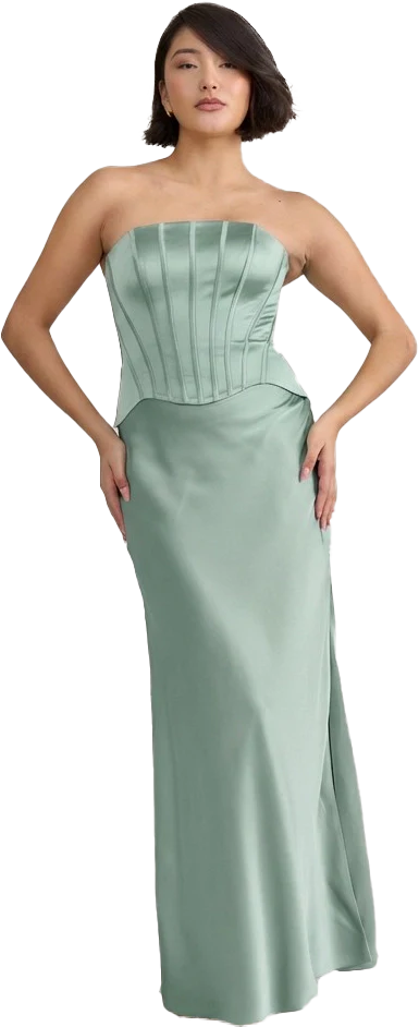 Marina Satin Dress | Made To Order - Image 159