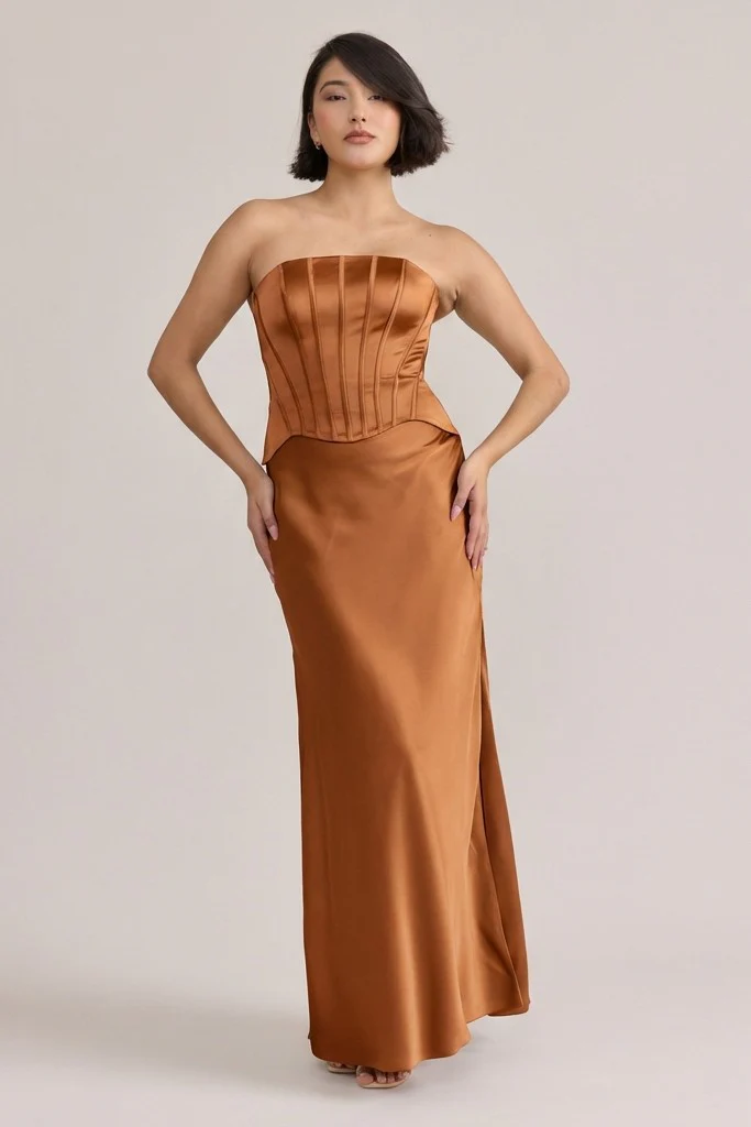 Marina Satin Dress | Made To Order - Image 25
