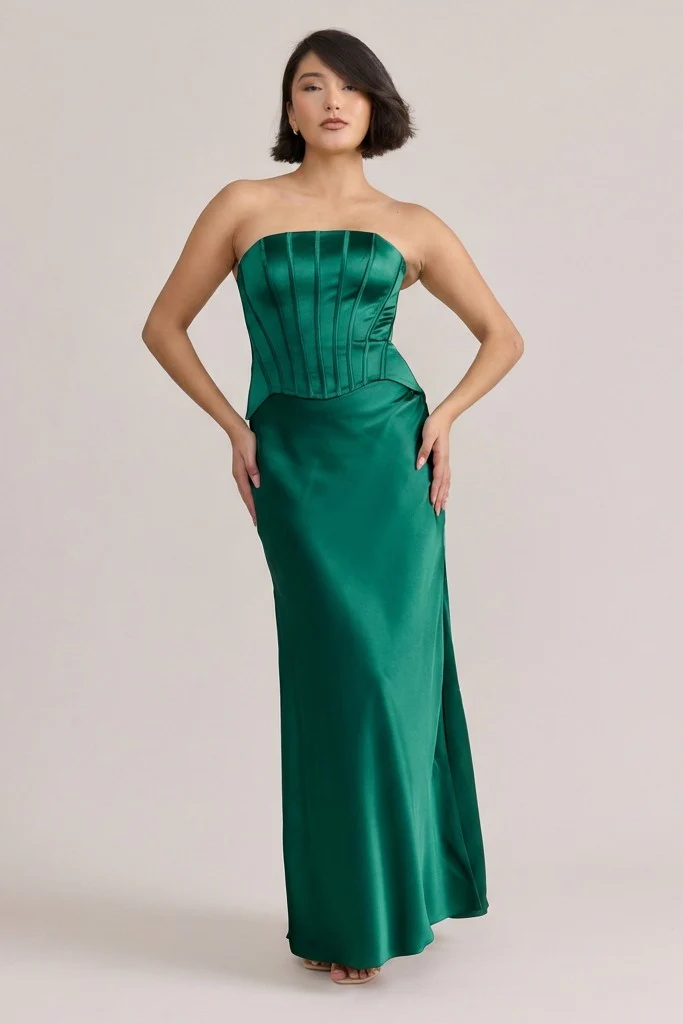 Marina Satin Dress | Made To Order - Image 47