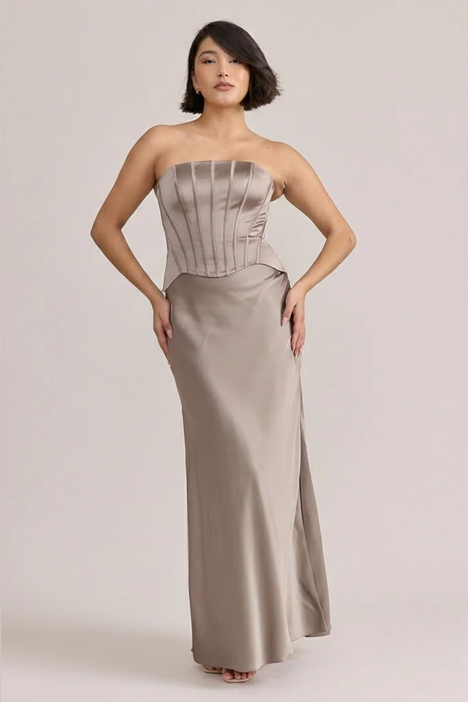 Marina Satin Dress | Made To Order - Image 99