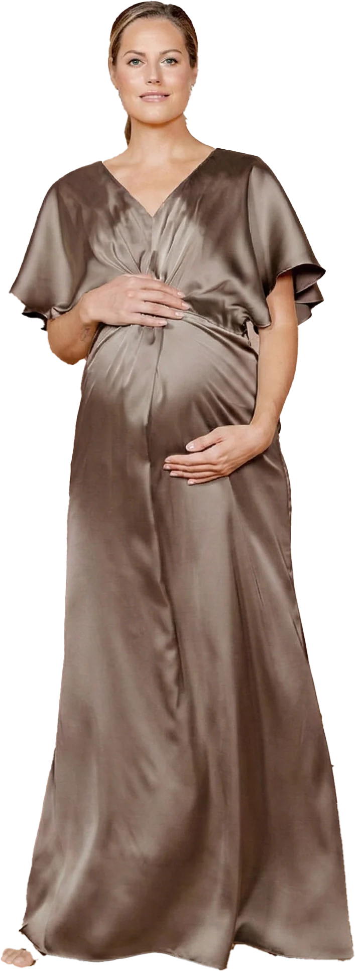 Maternity Gwen Satin Dress | Made To Order - Image 117