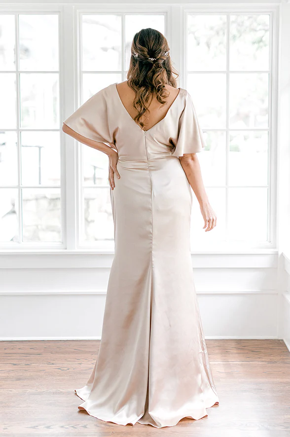 Maternity Gwen Satin Dress | Made To Order - Image 4