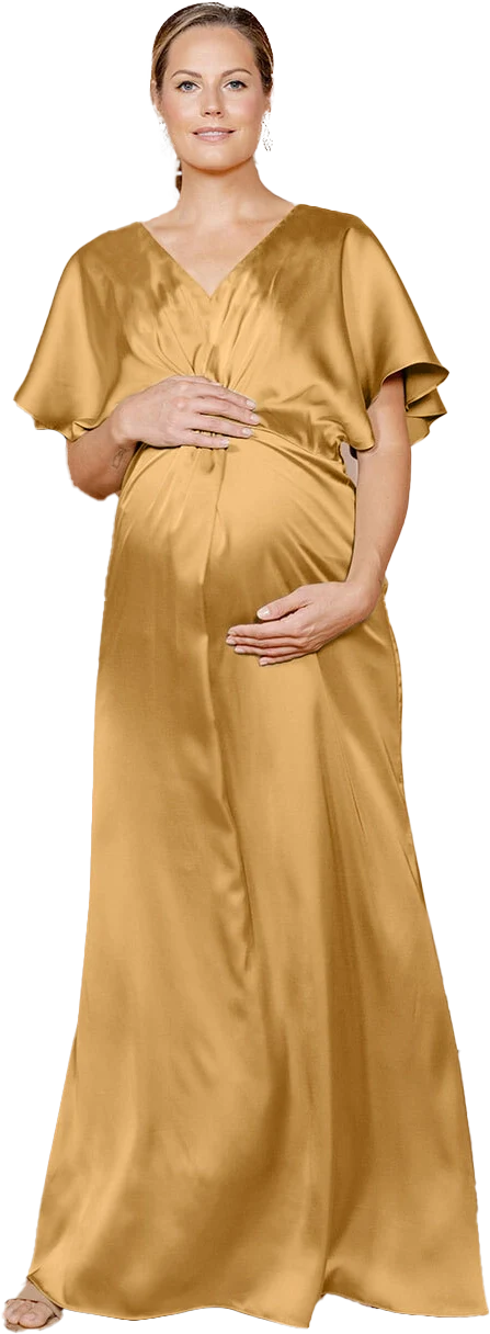 Maternity Gwen Satin Dress | Made To Order - Image 72