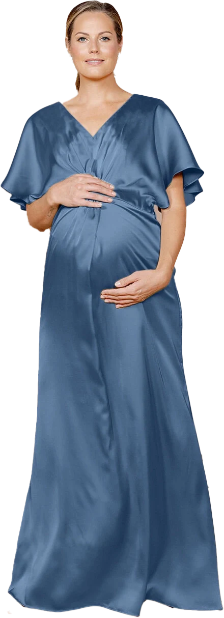 Maternity Gwen Satin Dress | Made To Order - Image 88