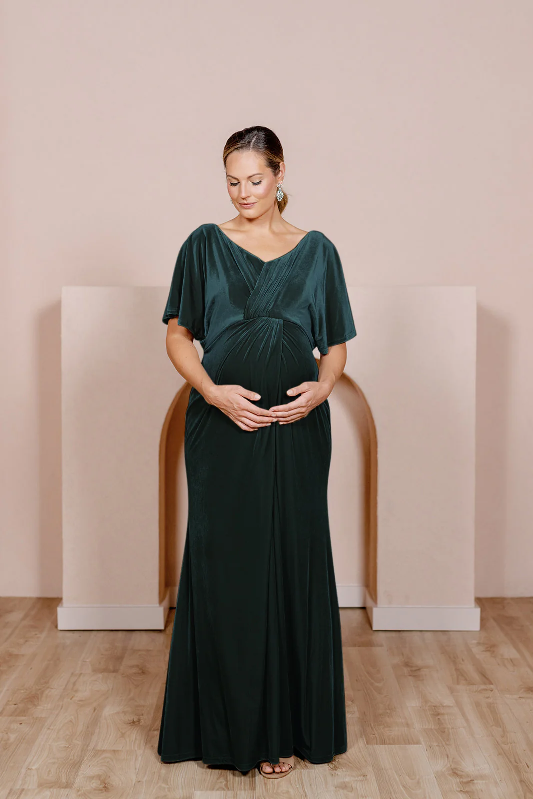 Maternity Gwen Velvet Dress | Made To Order - Image 17