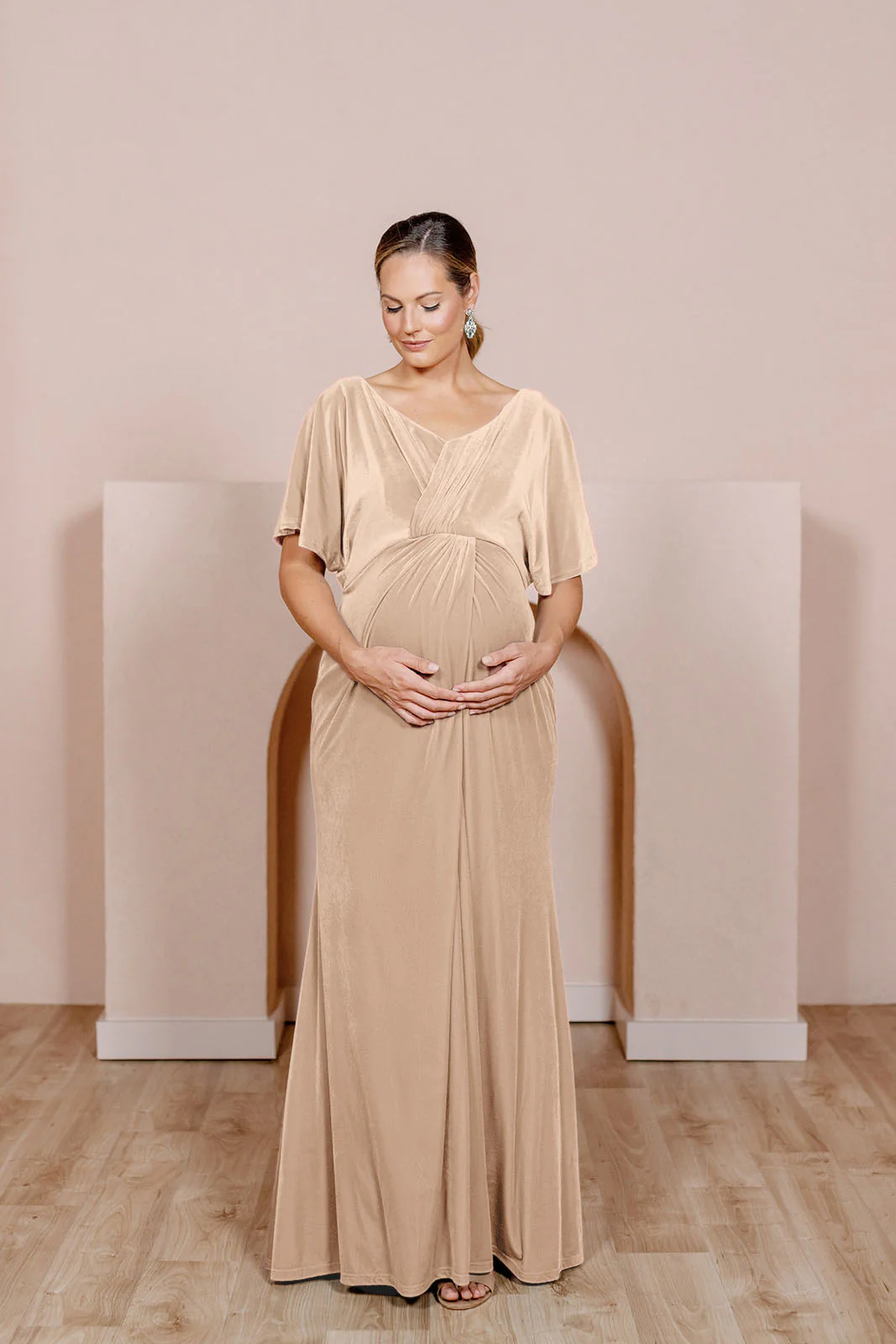 Maternity Gwen Velvet Dress | Made To Order - Image 25