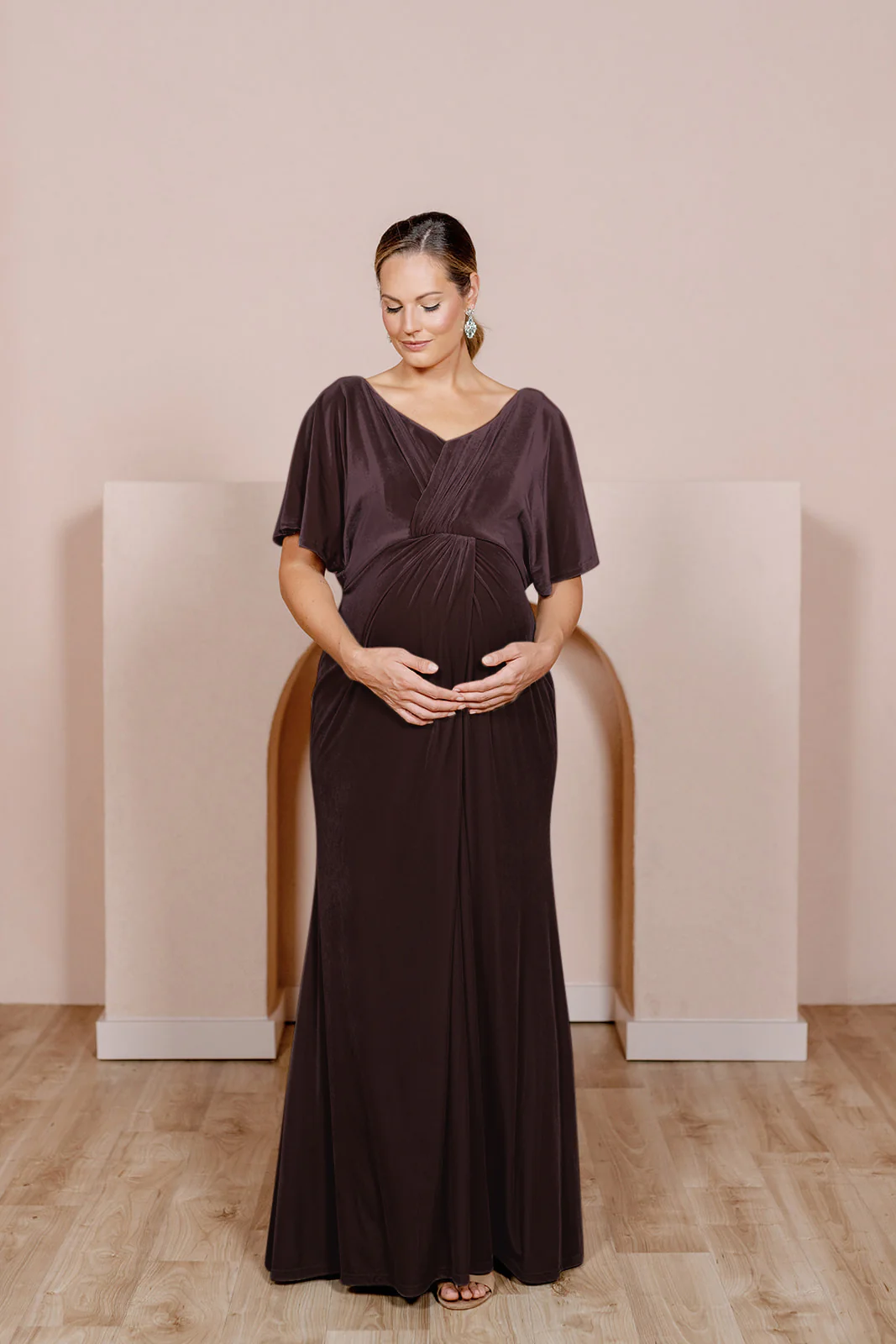 Maternity Gwen Velvet Dress | Made To Order - Image 28