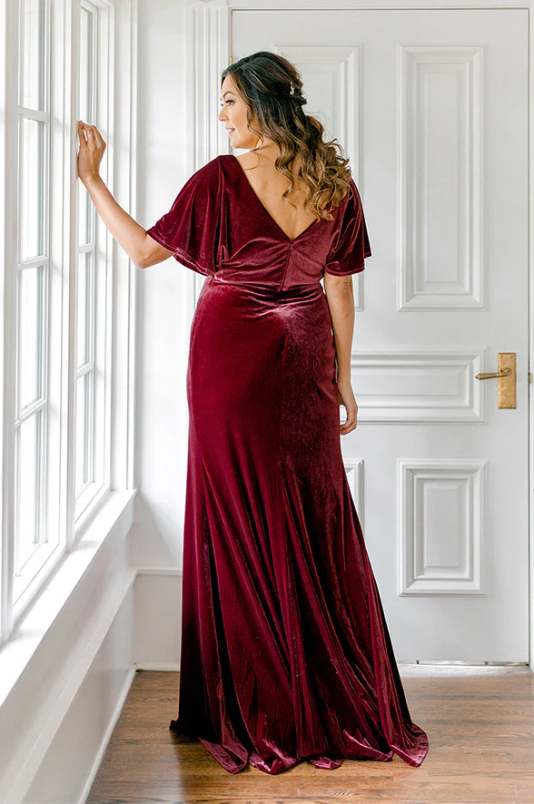 Maternity Gwen Velvet Dress | Made To Order - Image 3