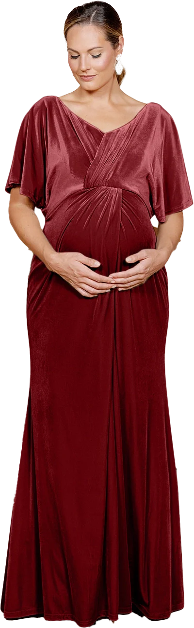Maternity Gwen Velvet Dress | Made To Order - Image 31
