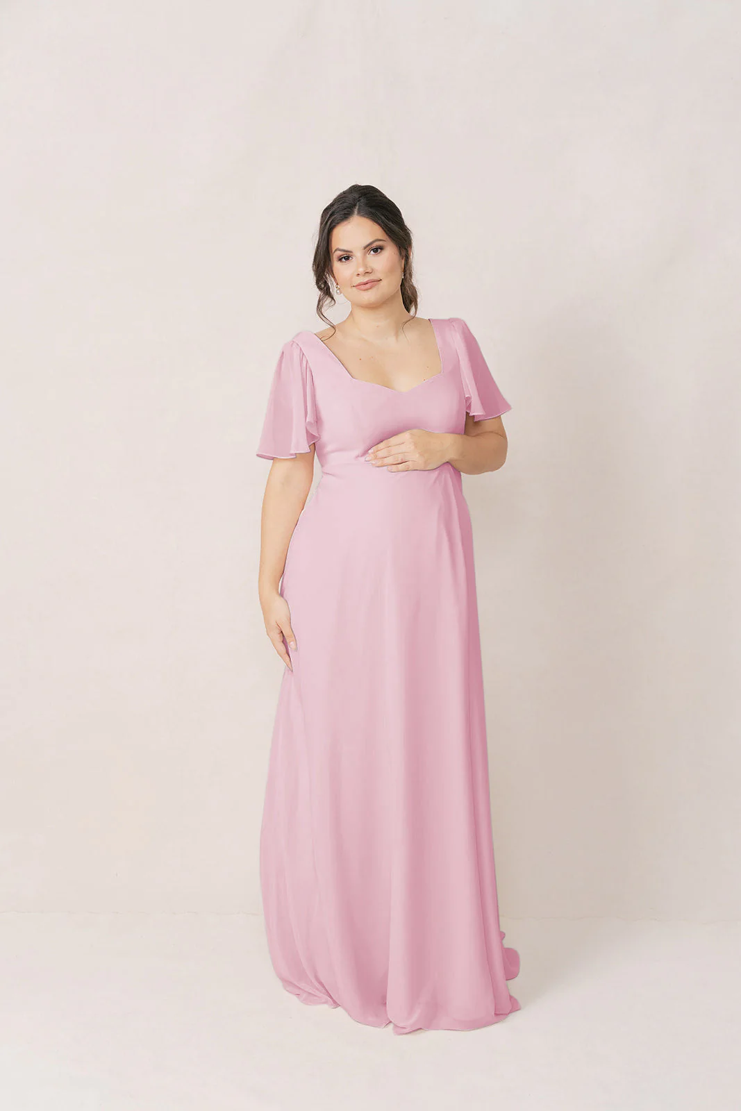 Maternity Madeline Convertible Chiffon Dress | Made To Order - Image 105