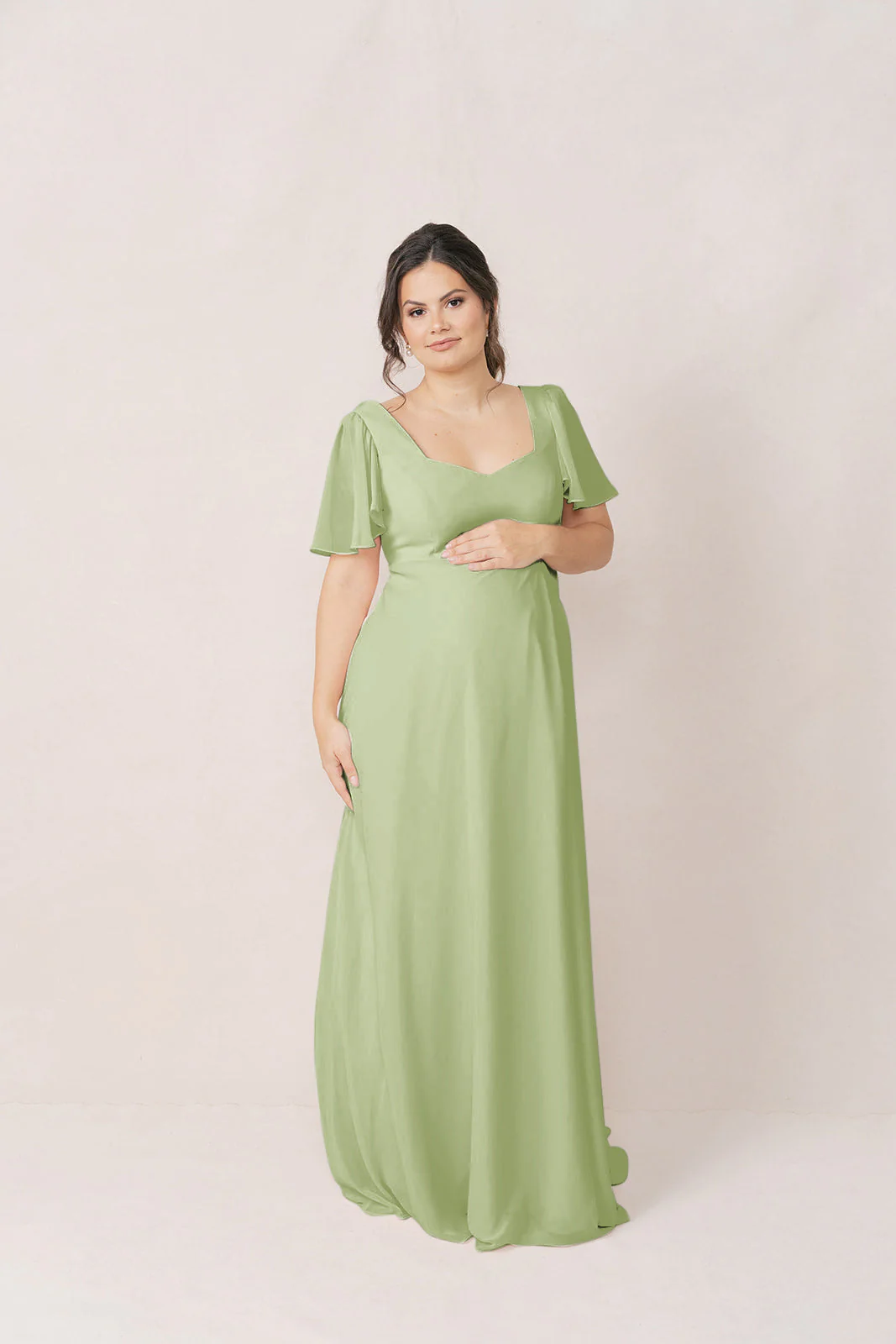 Maternity Madeline Convertible Chiffon Dress | Made To Order - Image 107