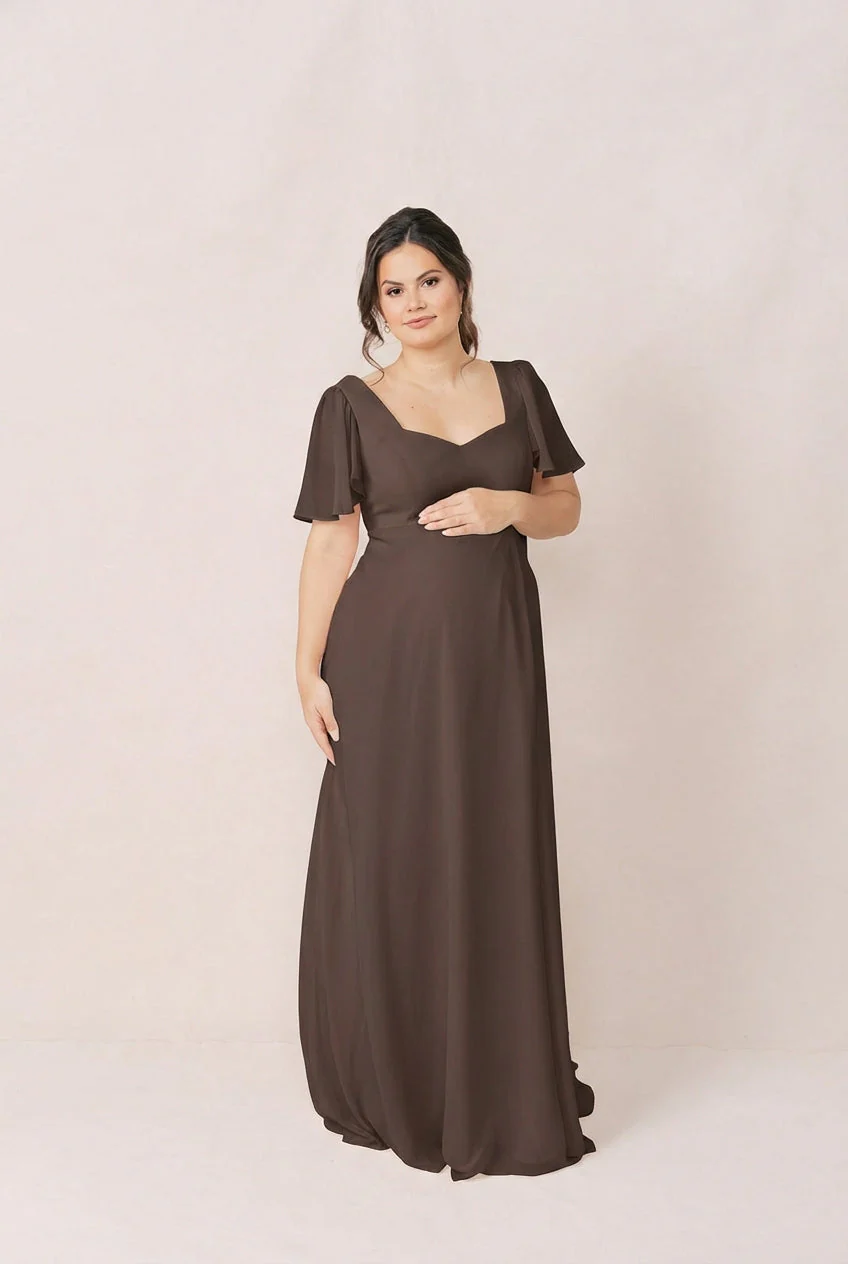Maternity Madeline Convertible Chiffon Dress | Made To Order - Image 108