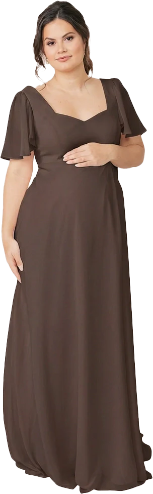 Maternity Madeline Convertible Chiffon Dress | Made To Order - Image 110