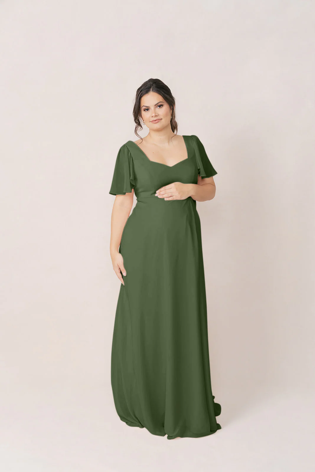 Maternity Madeline Convertible Chiffon Dress | Made To Order - Image 29