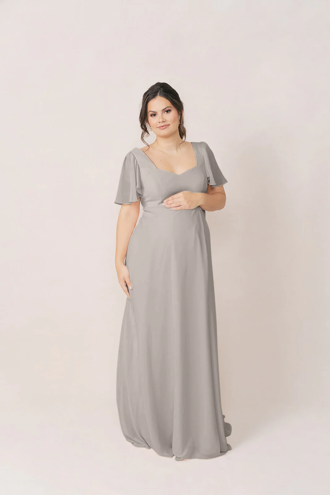 Maternity Madeline Convertible Chiffon Dress | Made To Order - Image 42