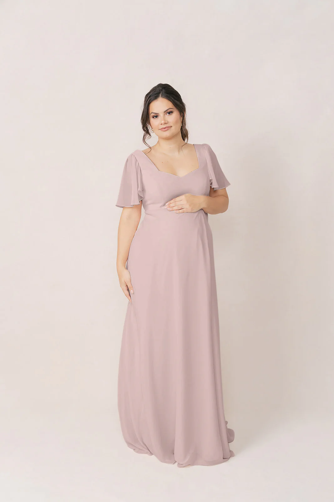 Maternity Madeline Convertible Chiffon Dress | Made To Order - Image 44