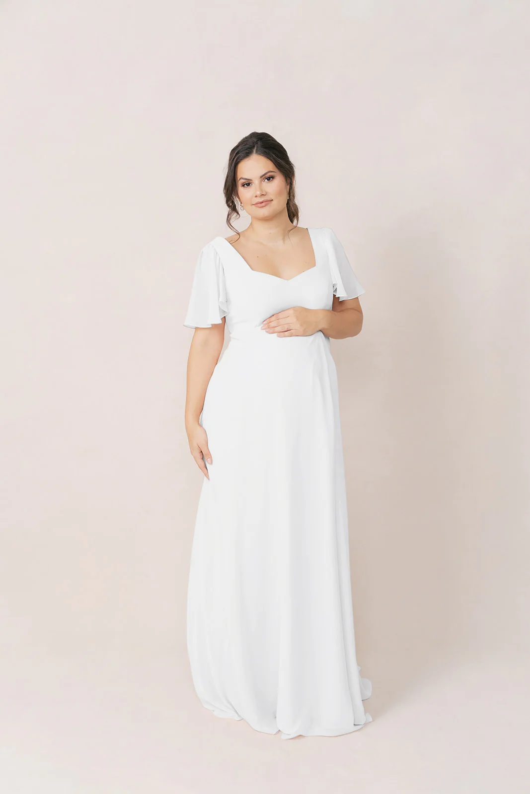 Maternity Madeline Convertible Chiffon Dress | Made To Order - Image 45
