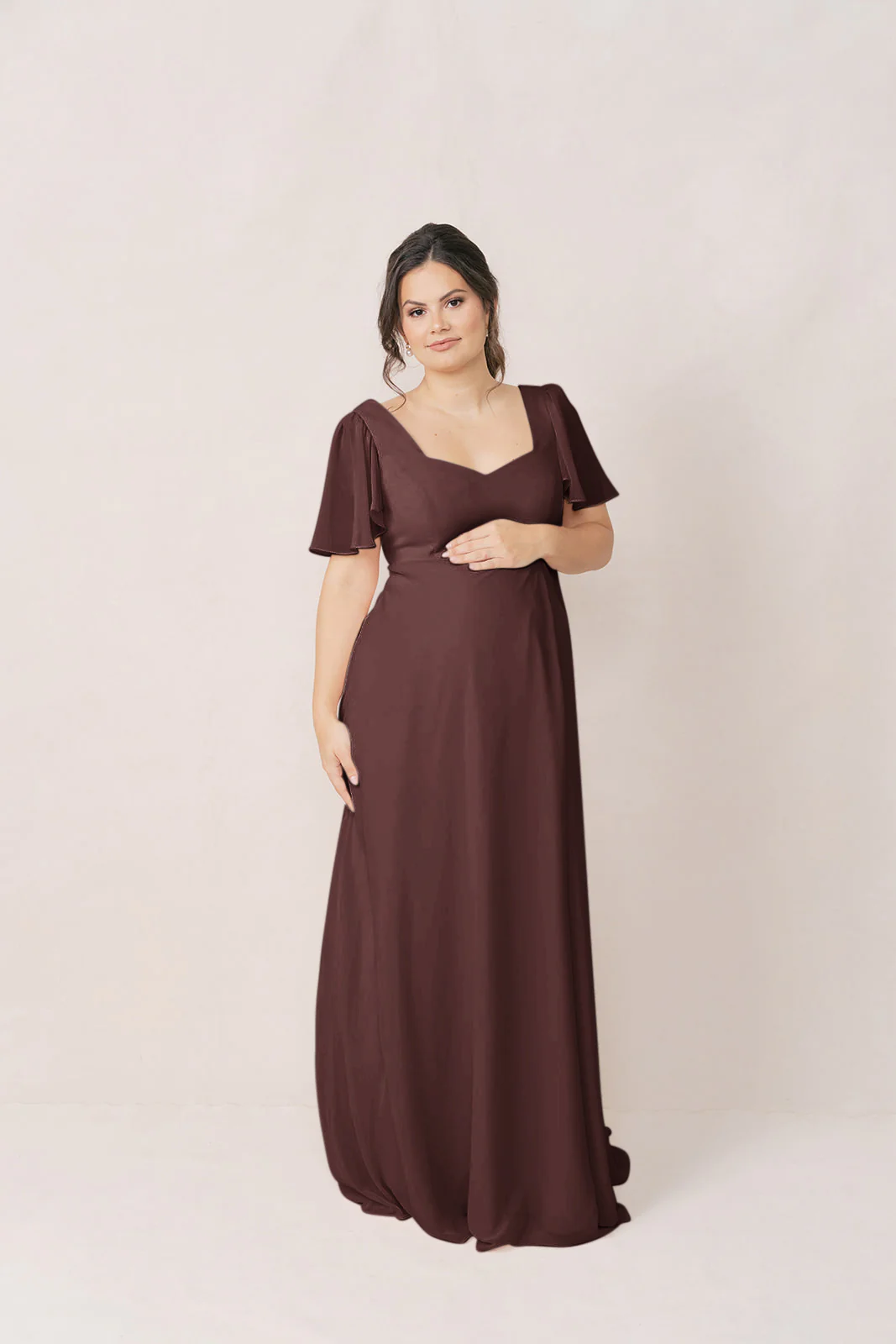 Maternity Madeline Convertible Chiffon Dress | Made To Order - Image 48