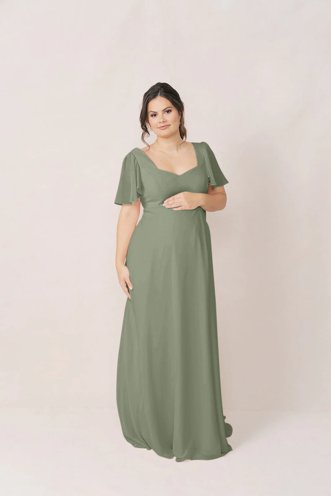 Maternity Madeline Convertible Chiffon Dress | Made To Order - Image 51