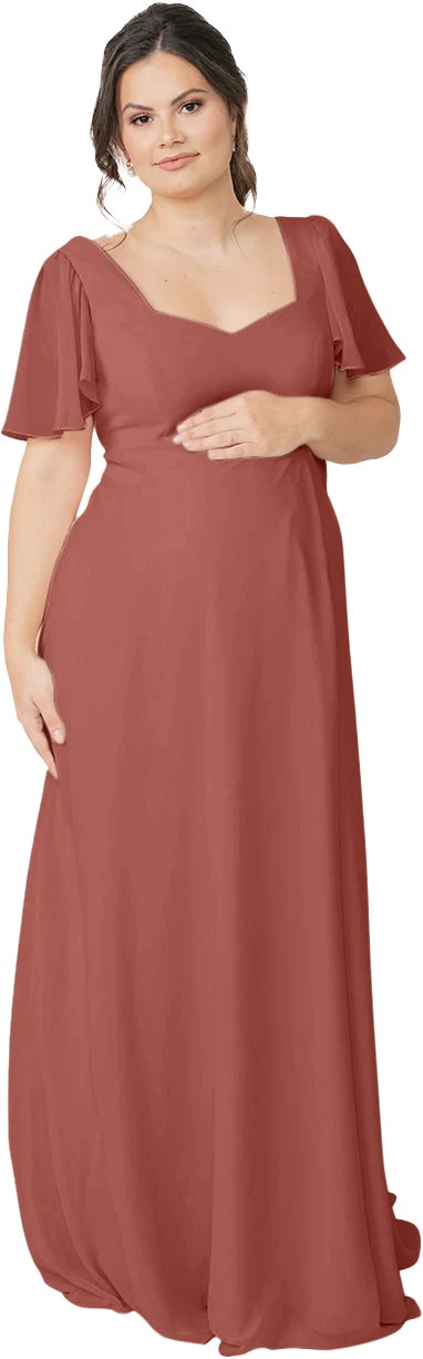 Maternity Madeline Convertible Chiffon Dress | Made To Order - Image 61