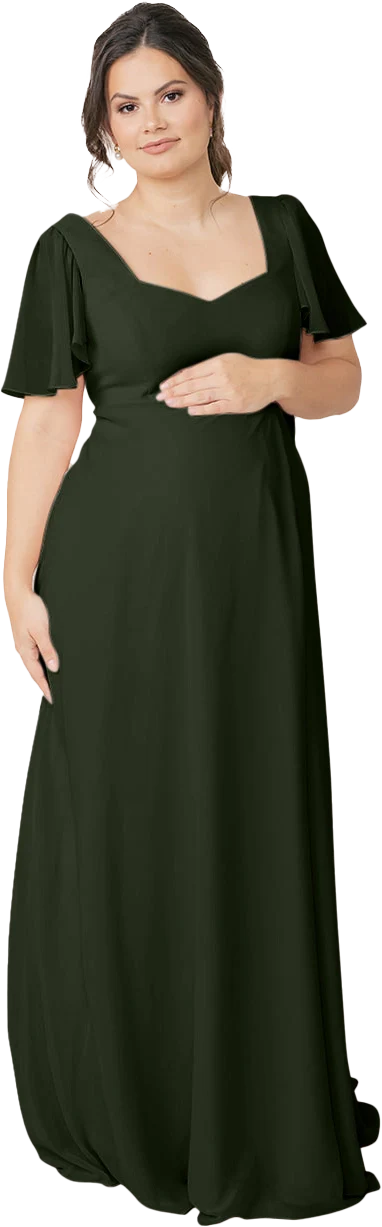 Maternity Madeline Convertible Chiffon Dress | Made To Order - Image 63