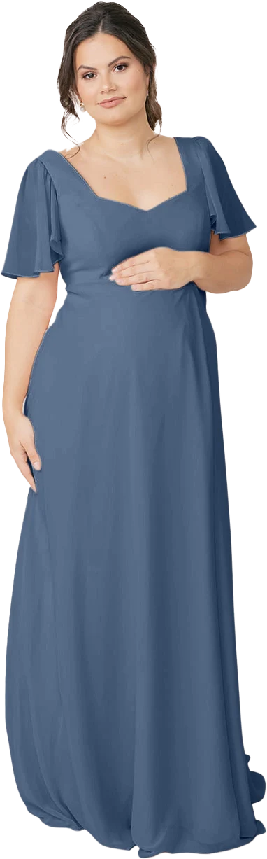 Maternity Madeline Convertible Chiffon Dress | Made To Order - Image 67