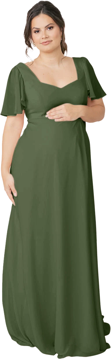 Maternity Madeline Convertible Chiffon Dress | Made To Order - Image 80