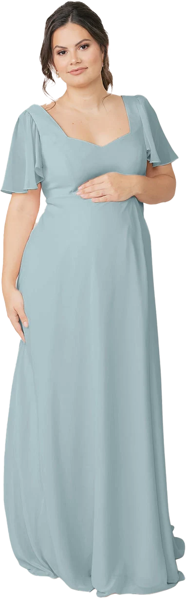 Maternity Madeline Convertible Chiffon Dress | Made To Order - Image 83