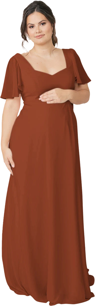 Maternity Madeline Convertible Chiffon Dress | Made To Order - Image 89