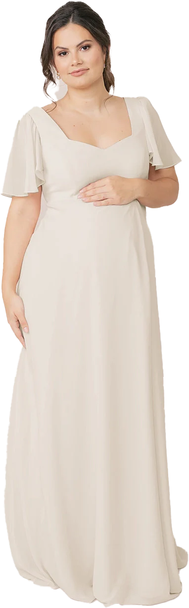 Maternity Madeline Convertible Chiffon Dress | Made To Order - Image 92