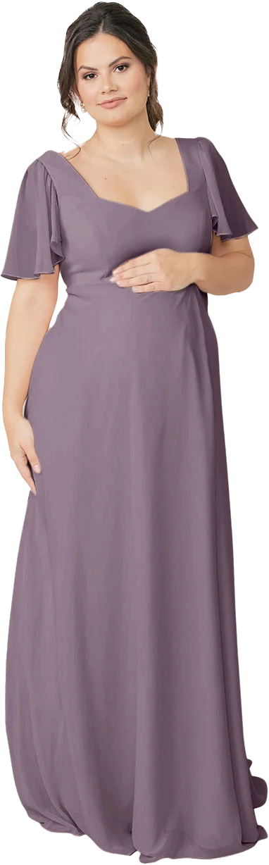 Maternity Madeline Convertible Chiffon Dress | Made To Order - Image 97