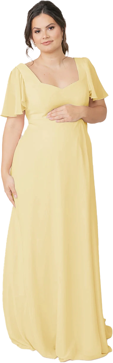 Maternity Madeline Convertible Chiffon Dress | Made To Order - Image 98