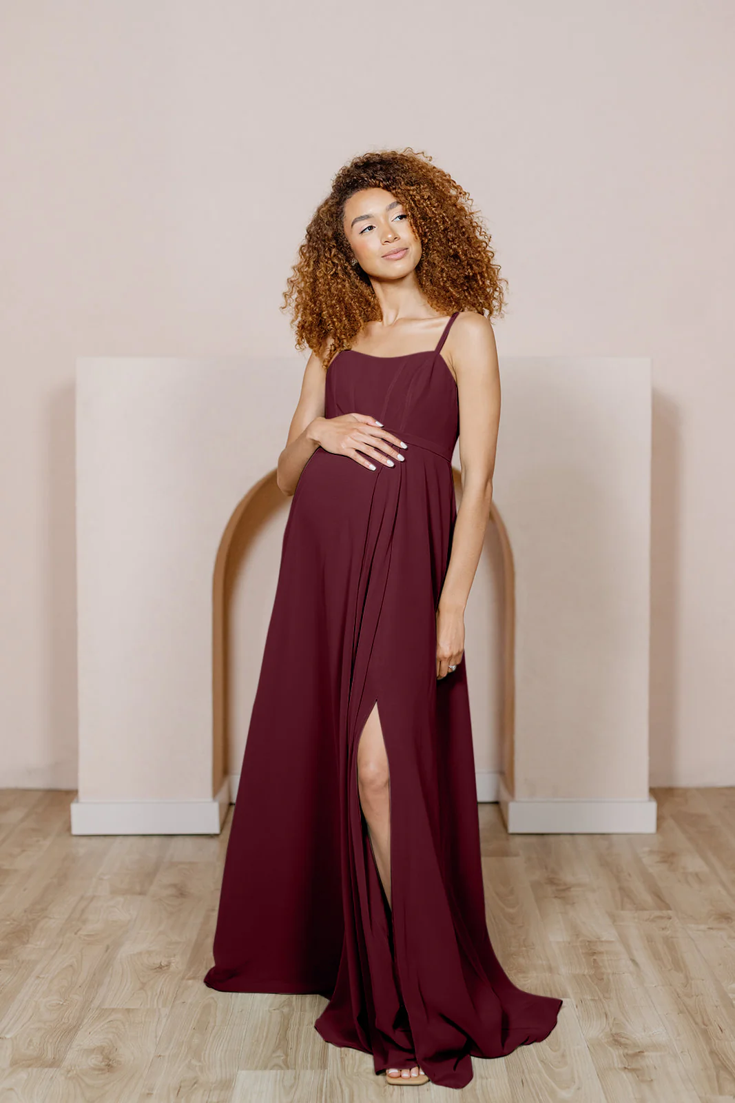 Maternity Nova Chiffon Dress | Made To Order - Image 49