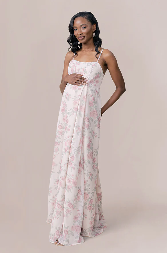 Maternity Nova Chiffon Floral Print Dress | Made To Order - Image 5