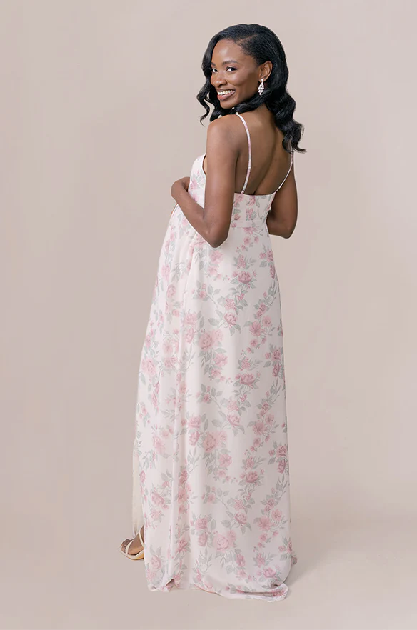 Maternity Nova Chiffon Floral Print Dress | Made To Order - Image 7