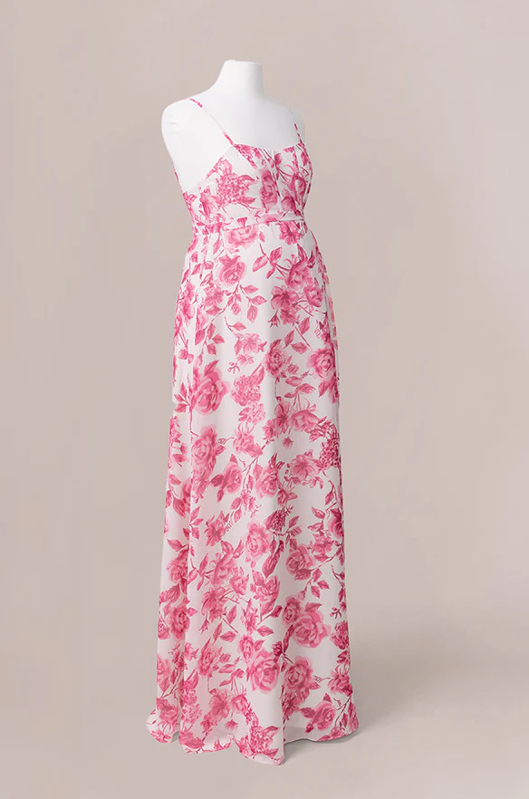 Maternity Nova Chiffon Floral Print Dress | Made To Order - Image 9