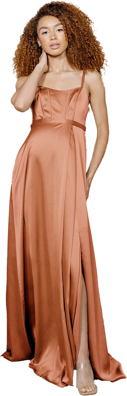 Maternity Nova Satin Dress | Made To Order - Image 64